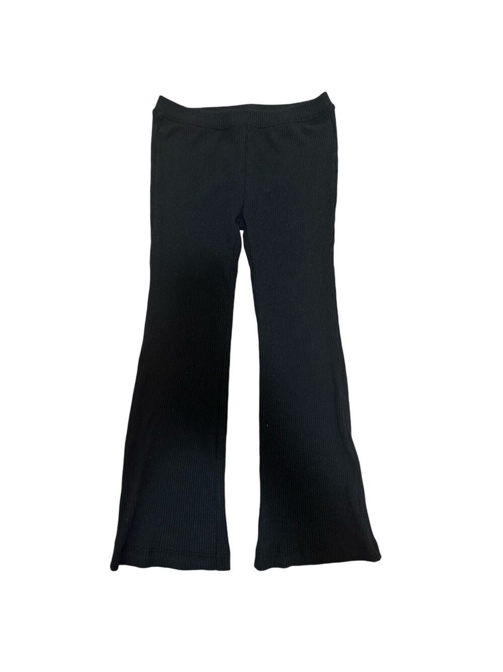 Old Navy Ribbed Flare Leg Stretch Leggings For Toddler in Black